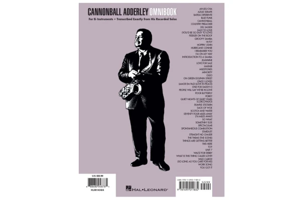  Cannonball Adderley: Omnibook - For E Flat Instruments