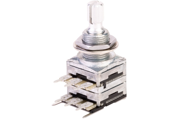  Mono Potentiometer, 15A250K, Push/Pull