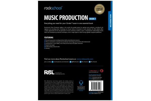  Rockschool Music Production - Grade 7 (2016)