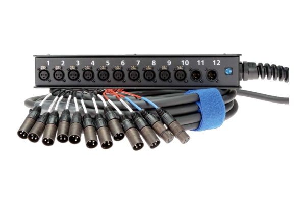 StraightLink 10/2 XLR 3p12-channel - single ground - 10 m