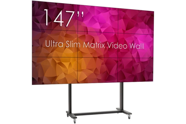 cu baza mobila, 9 Display-uri SWEDX UMX-49K8-1 si Controller / Matrice MXB29VM