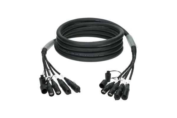 flexible 4-fold MultiCAT network cableCAT7 (S/FTP) / etherCON - etherCON - 50 m