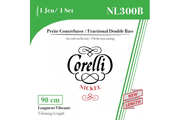 Double Bass Strings Set Fractional Minor Scale 1/4