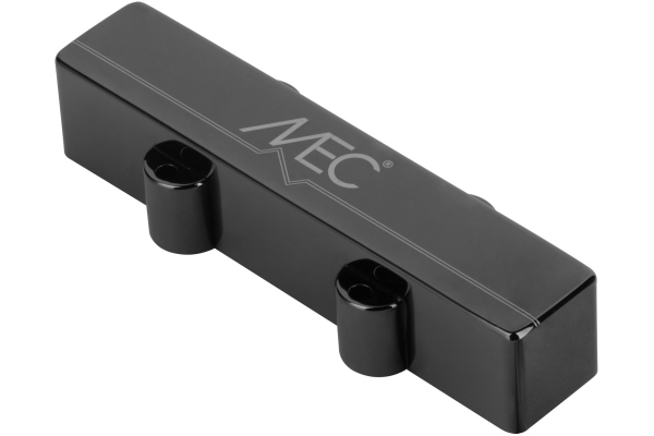  Active J-Style Bass Pickup (Short), Metal Cover, 4-String Neck - Black Chrome