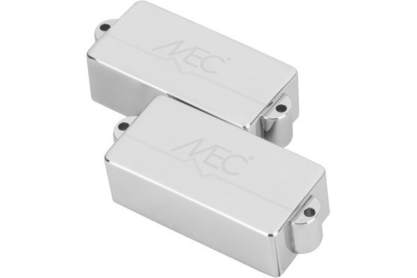 MEC Pickups  Active P-Style Bass Pickup, Metal Cover, 4-String - Chrome
