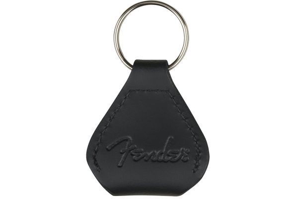 Fender Leather Pick Holder Keychain Black Fender Leather Pick Holder Keychain Black