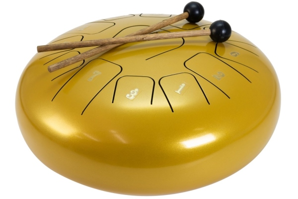 Dimavery TD-12 Steel Tongue Drum - Gold Dimavery TD-12 Steel Tongue Drum - Gold
