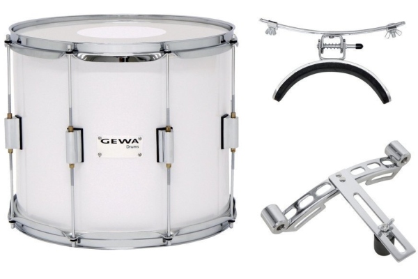 Tenor Marching Drum 14x10'' White