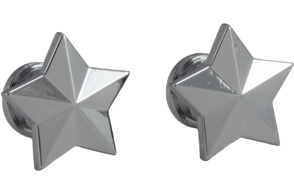S 630C - Artist Strap Buttons, Star - Chrome