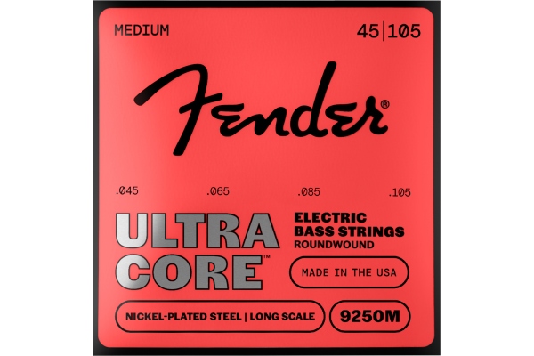 9250 Ultracore™ Bass Strings Nickel Plated Steel Ball End 9250M Gauges .045-.105 (4)
