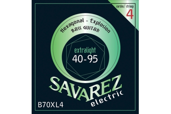 Savarez Corzi chitara bas Hexagonal Explosion 4-str. Ex-Light