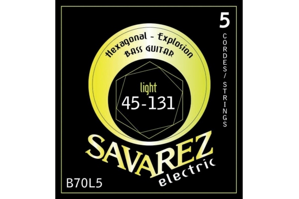 Savarez Corzi chitara bas Hexagonal Explosion 5-str. Light