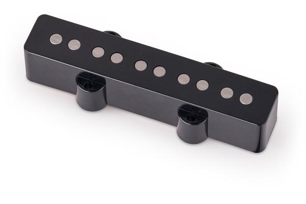  Passive J-Style Bass Pickup, Royal Alnico V, Open Pole Pieces, 5-String, Bridge - Black