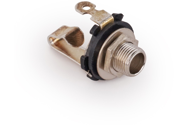MEC Pickups  Open 6.3 mm / 1/4 Mono Jack Socket - Chrome
