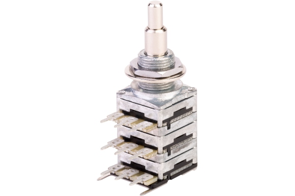 MEC Pickups  Stereo + Mono Stacked Potentiometer, (B100K / B100K), B50K/cc