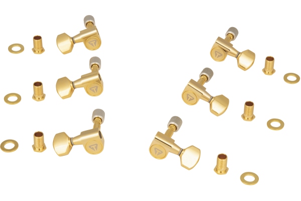  - Guitar Locking Tuner Set, 3+3 - Gold