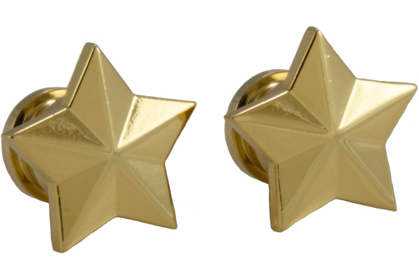 Grover  S 630G - Artist Strap Buttons, Star - Gold