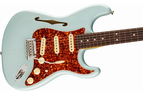 Fender American Professional II Stratocaster SSS Thinline - Transparent Daphne Blue - Limited Edition