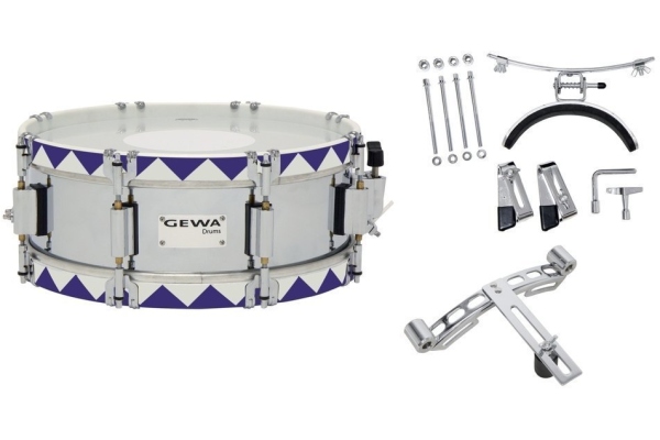 Marching Snare 13x5'' Steel/Blue
