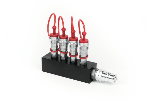 TCM FX CO2 Distribution Block (4x3/8 out to 1x3/4 in)