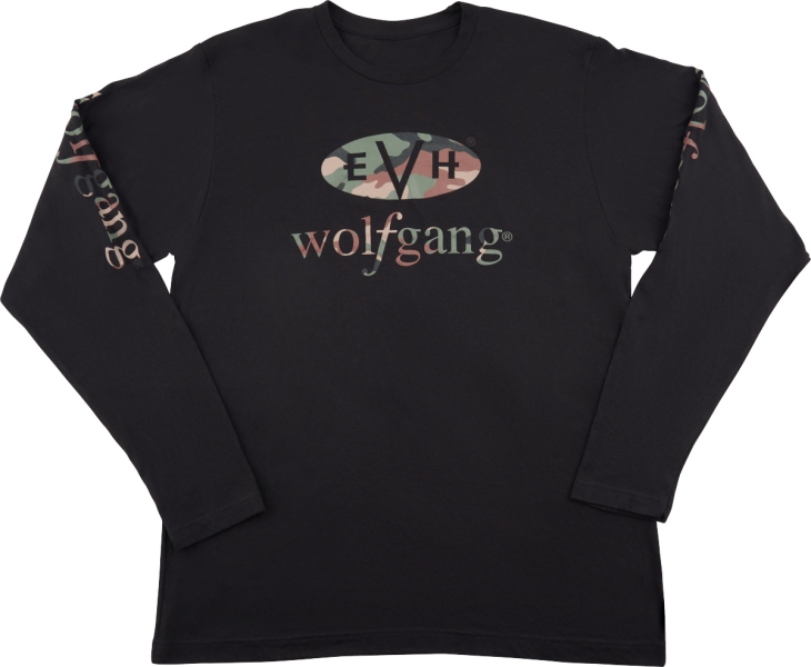 EVH Wolfgang Camo Long Sleeve T-Shirt Black L