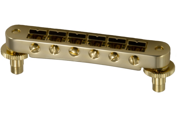 520G Tune-O-Matic Guitar Bridge (Notched) Gold