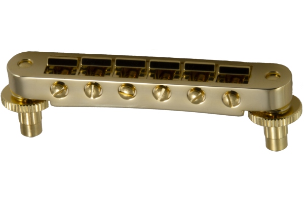 Grover 521G Tune-O-Matic Guitar Bridge (Unnotched) Gold