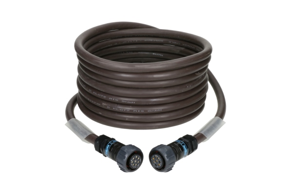 8x 4.0 mm² speaker cable eXtreme PVCPA-COM® 8p F/F with ring - 2x transparent - 5 m