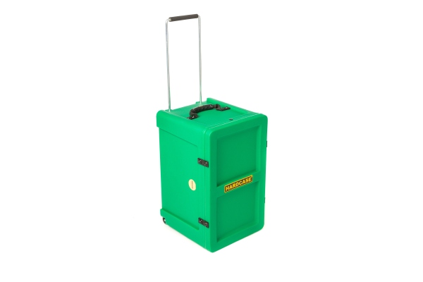 Hardcase Cajon Case - Dark Green/full velour Lining