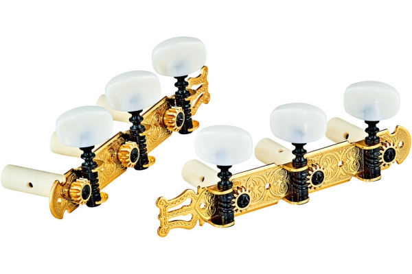 Classic Tuning Machines Set - Gold HW / White Tubes Standard