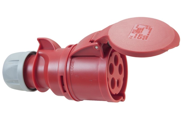 PC ELECTRIC CEE Socket 32A 5pin rd