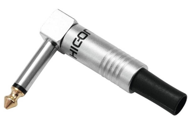Jack plug 6.3 mono 90° HI-J63MA01