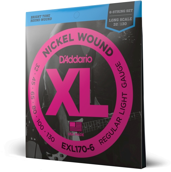 Daddario EXL170-6 Light 32-130 Long Scale