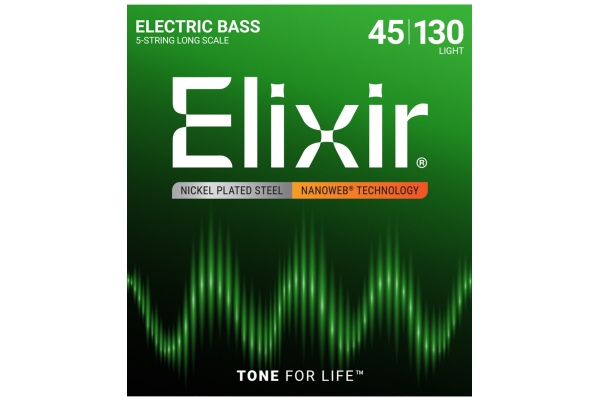 Elixir Nanoweb Bass 5 Longscale Light 14202