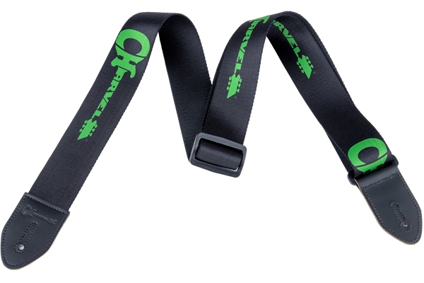 Chauvet Charvel Strap Black with Green Logo