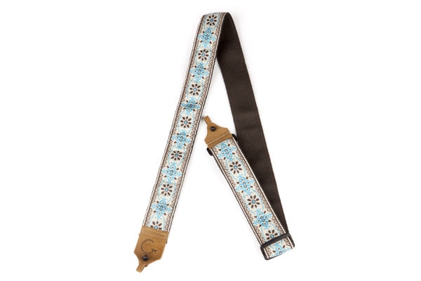 Gretsch Guitars G Brand Banjo Strap Blue/Brown