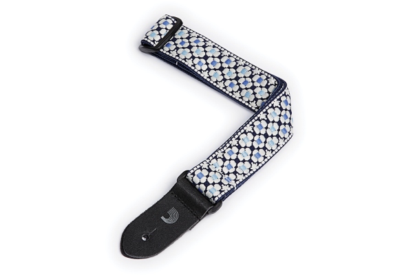 Daddario Nylon Ukulelenn Strap Blue Flowers