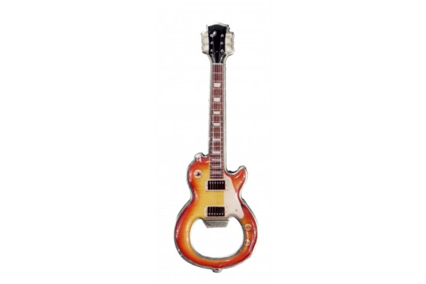 Bottle opener with magnet electric guitar