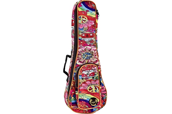 Keiki Designer Concert Ukuleless Bag Peace '68KUB-68-CC