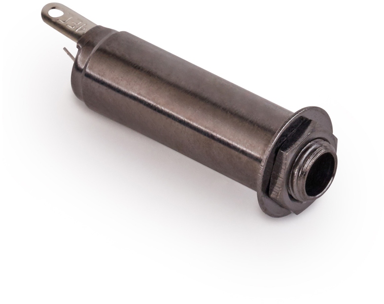 MEC Pickups  Closed Stereo Jack Socket, for Mouning with Jackplates - Black