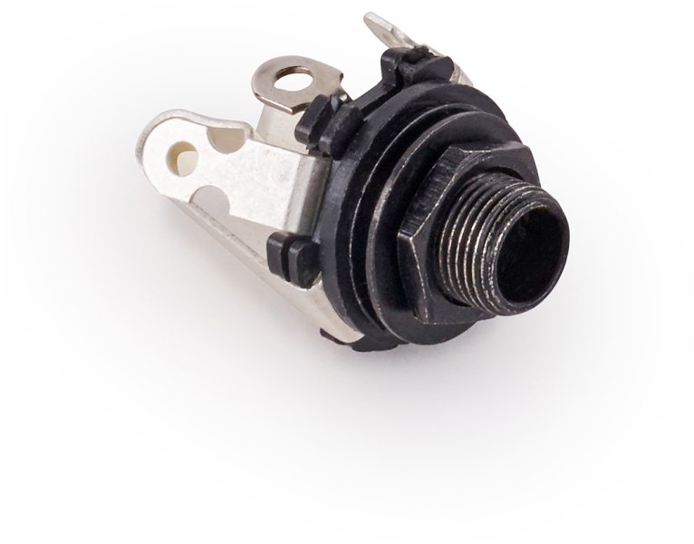 MEC Pickups  Open 6.3 mm / 1/4 Stereo Jack Socket - Black