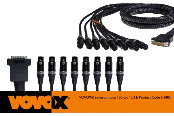 Vovox Sonorus muco DB25-XLRf 100