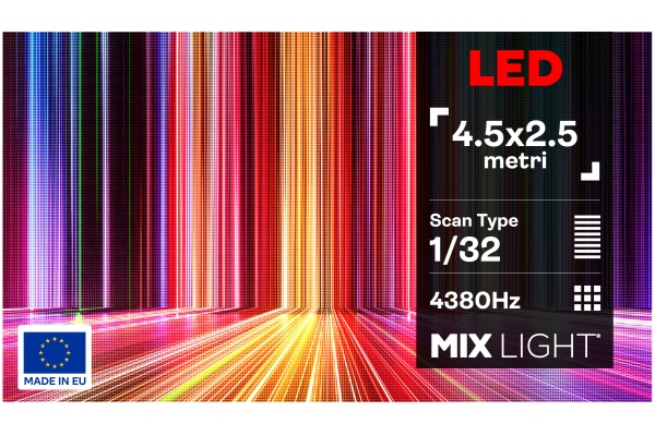 Ecran LED 4.5m x 2.5m Interior P2.5