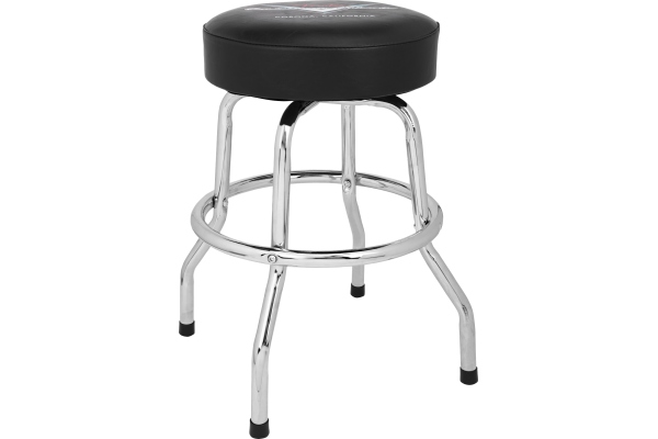 Custom Shop Chevron Logo Barstool Black/Chrome 24
