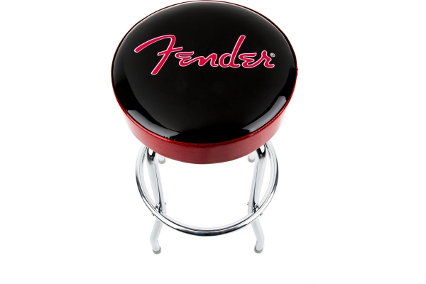 Red Sparkle Logo Barstool Black/Red Sparkle 30