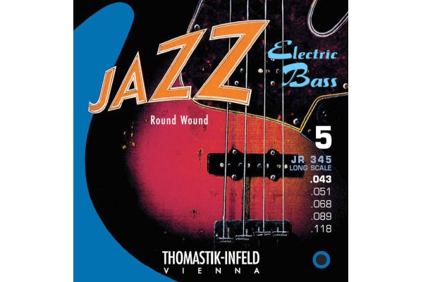 Thomastik Set 5 corzi Jazz Bass series nickel round wound roundcore 