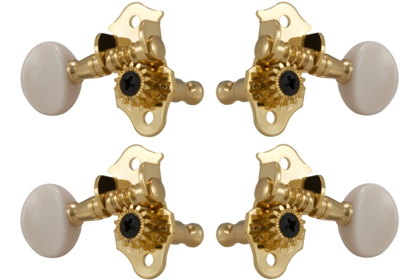 Grover  9GW Sta-Tite Ukuleless Pegs Gold