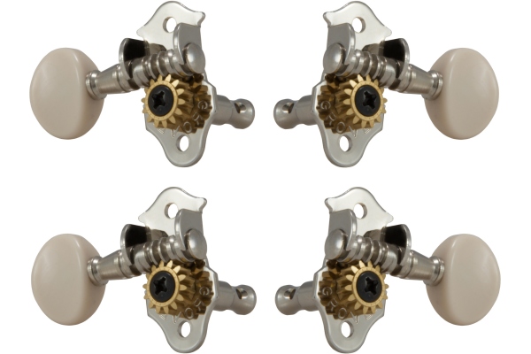 9NW Sta-Tite Geared Ukuleless Pegs Nickel