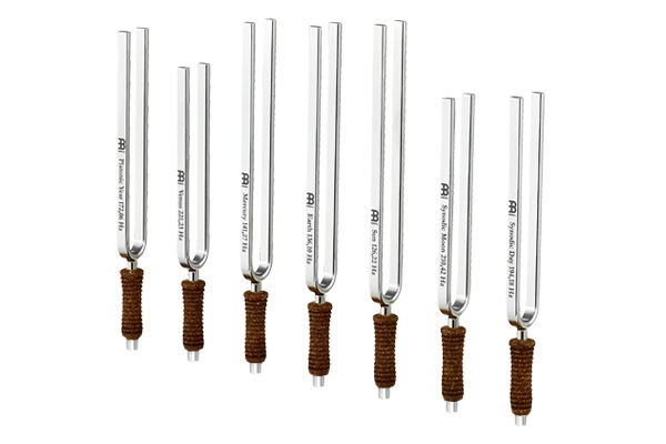 Meinl Planetary Tuned Tuning Forks - Chakra Set - Content: 7 Tuning Forks, inlcuding Case