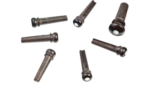 Daddario Ebony Bridge Pins with End Pin Set Pearl Inlay